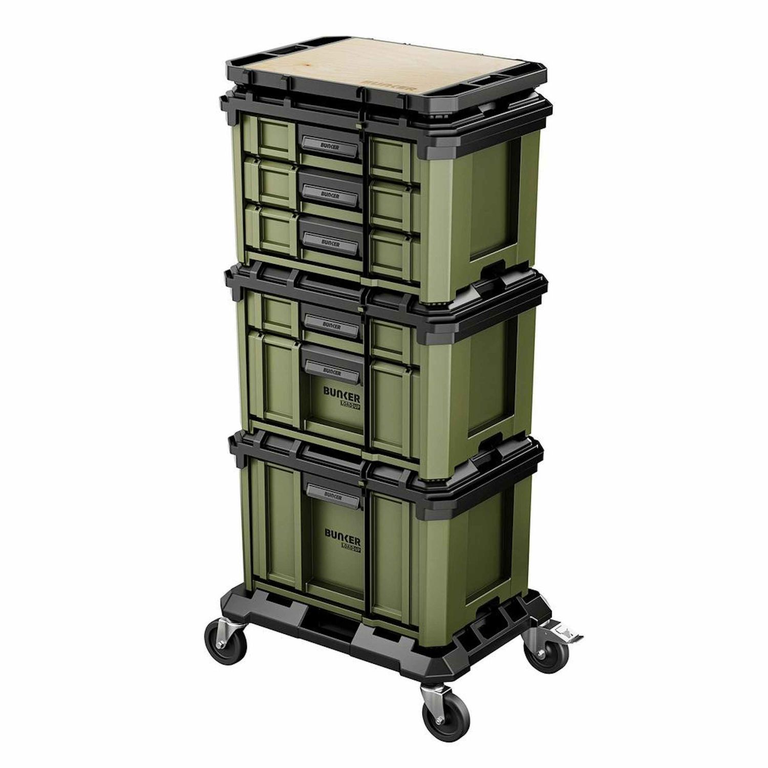 BUNKER Load-Up Schubladen-Stapelsystem, 5-teilig