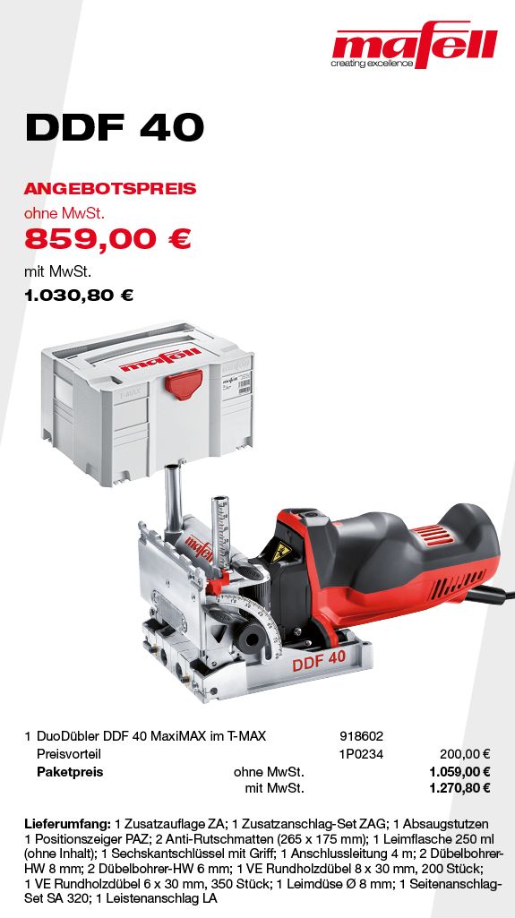 MAFELL DDF 40 - Angebote Plus 2026#03
