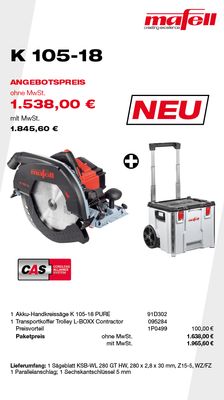 MAFELL K 105-18 - Angebote Plus 2026#03