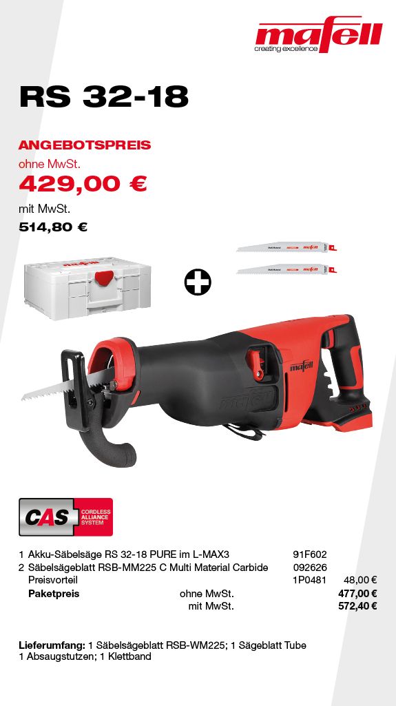 MAFELL RS 32-18 - Angebote Plus 2026#03
