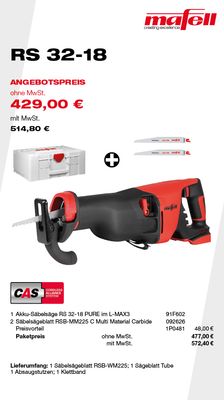 MAFELL RS 32-18 - Angebote Plus 2026#03