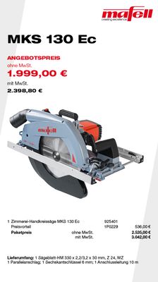MAFELL MKS 130 EC - Angebote Plus 2026#03