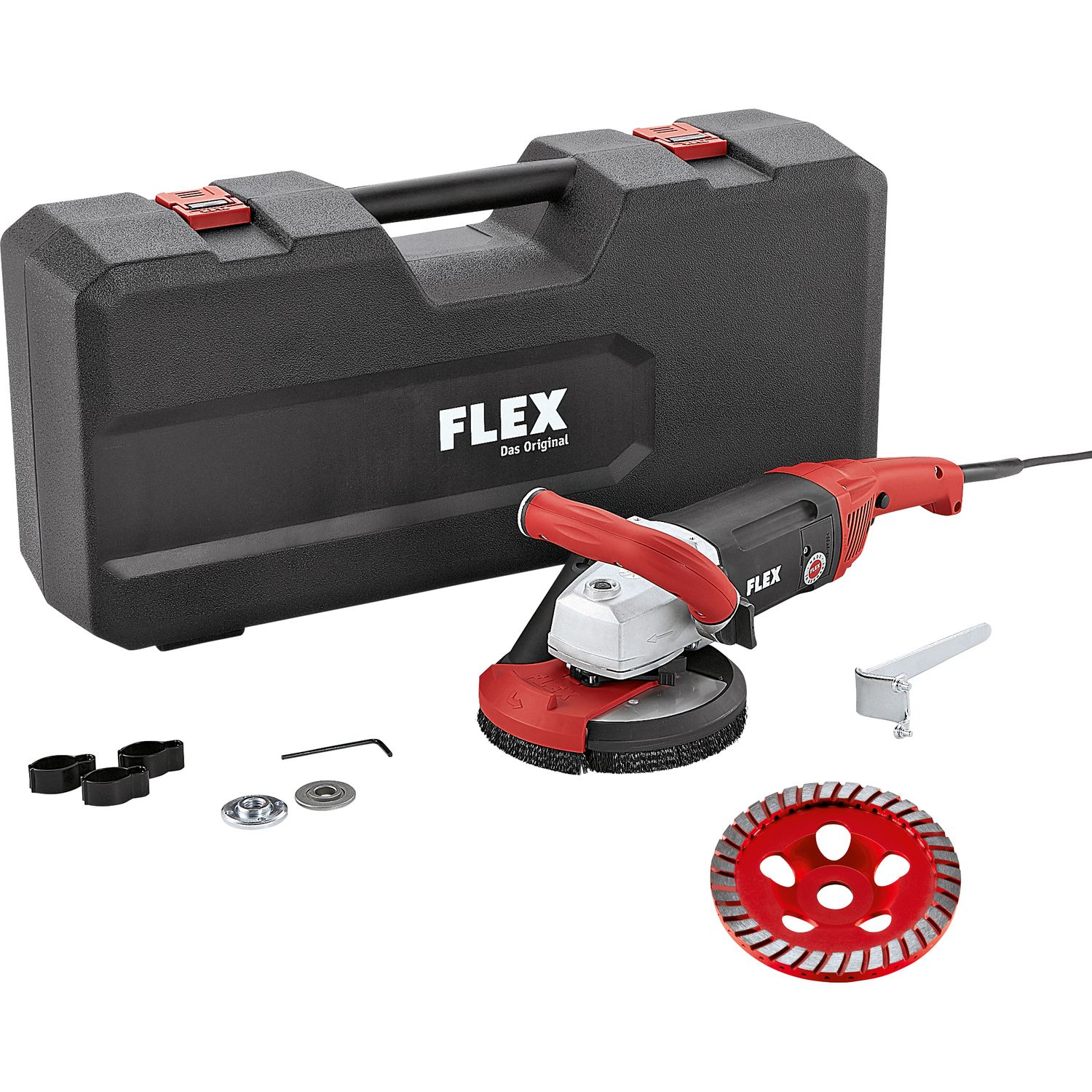FLEX Kraftvoller 1750 Watt Sanierungsschleifer für randnahes Schleifen, 150 mm