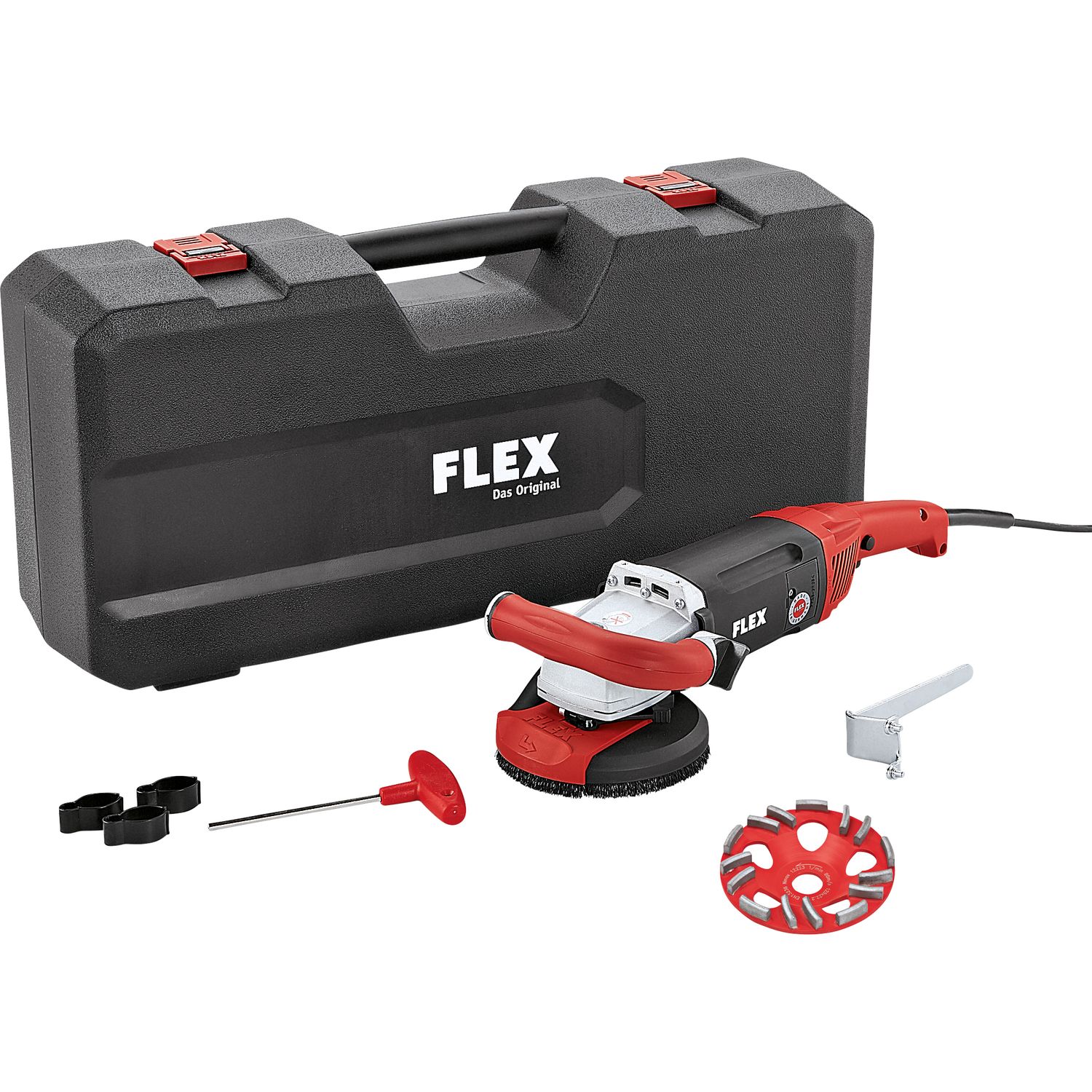 FLEX Kraftvoller 1750 Watt Sanierungsschleifer für randnahes Schleifen, 125 mm