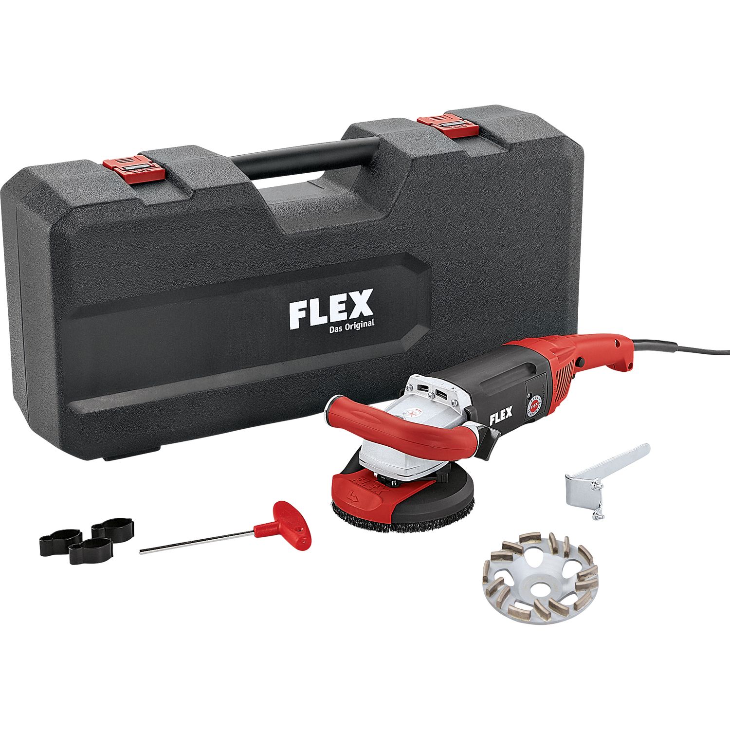 FLEX Kraftvoller 1750 Watt Sanierungsschleifer für randnahes Schleifen, 125 mm