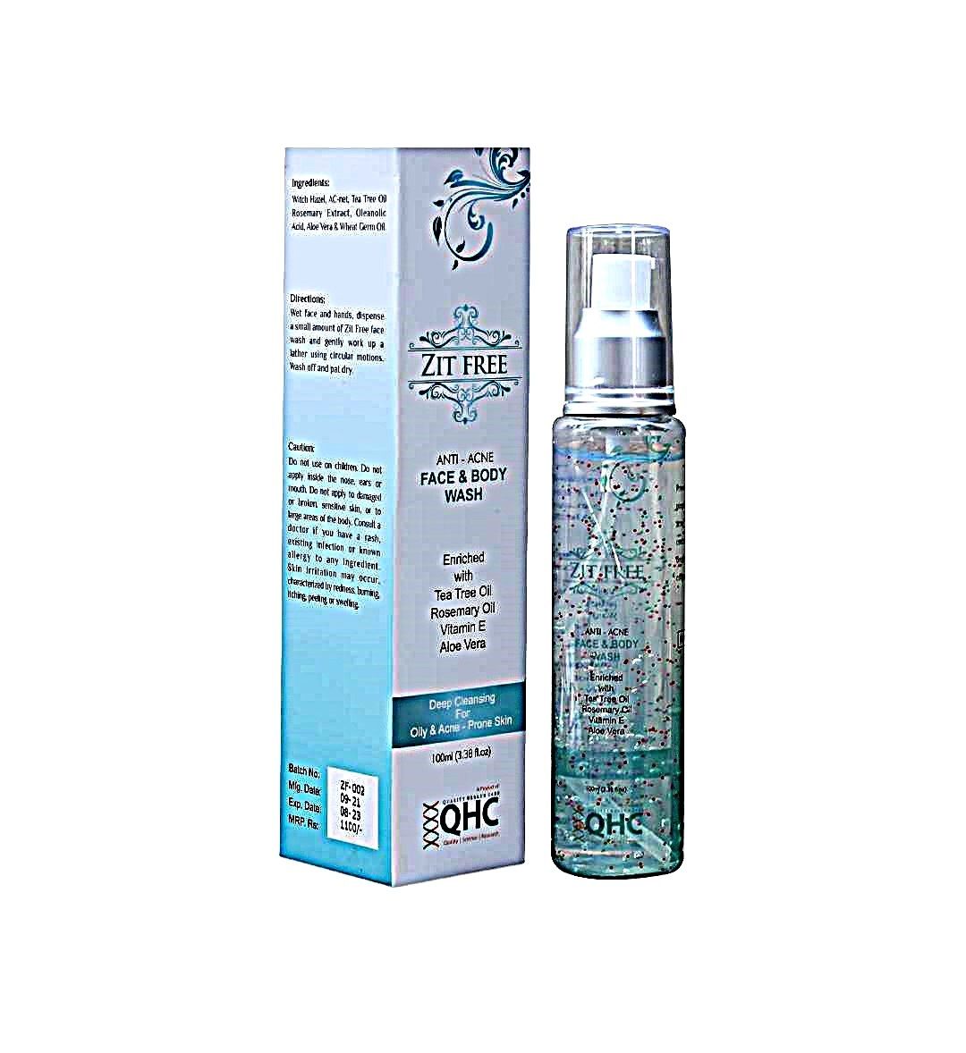 ZIT FREE FACE &amp; BODY WASH 100ML