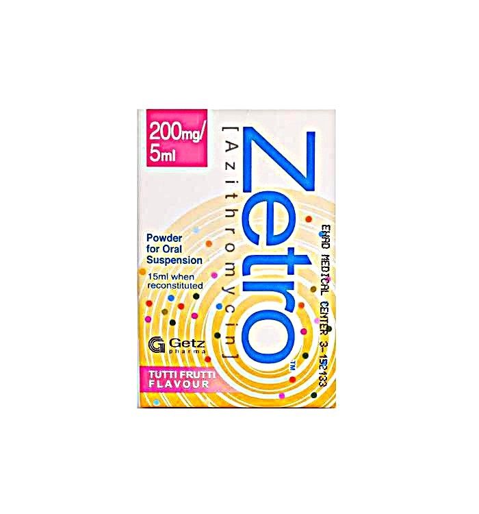 ZETRO 200 MG 15 ML SYRUP