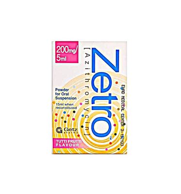 ZETRO 200 MG 15 ML SYRUP
