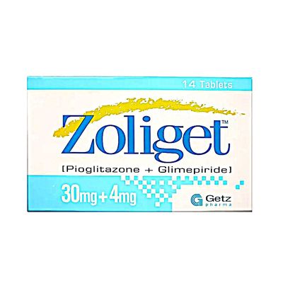 ZOLIGET 30/4 MG TABLET