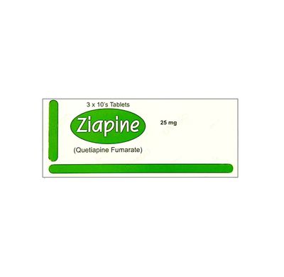 ZIAPINE 25 MG TABLET