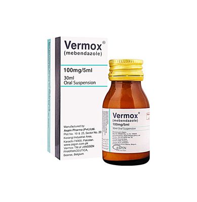 VERMOX 100 MG 30ML SYRUP