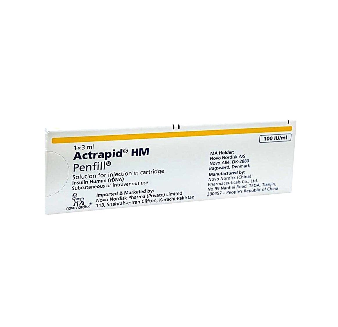 ACTRAPID HM PENFILL 3ML