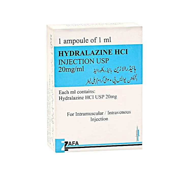 HYDRALAZINE 20 MG INJECTION