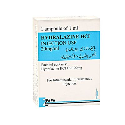 HYDRALAZINE 20 MG INJECTION