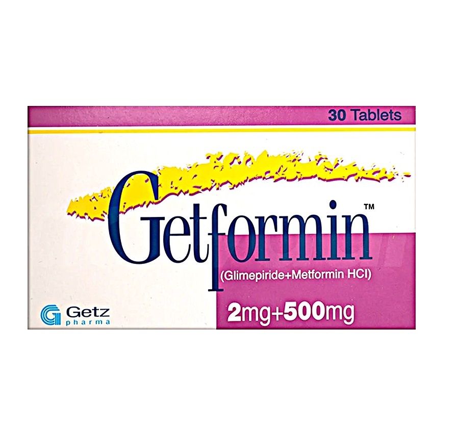 GETFORMIN 2/500 MG TABLET