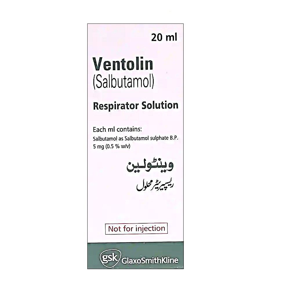 VENTOLIN RESPIRATOR SOLUTION 20 ML
