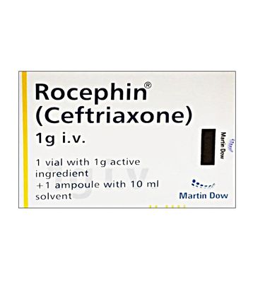 ROCEPHIN INJECTION IV 1 GRAM