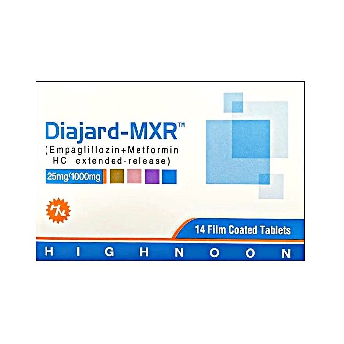 DIAJARD MXR 25/1000MG TABLET