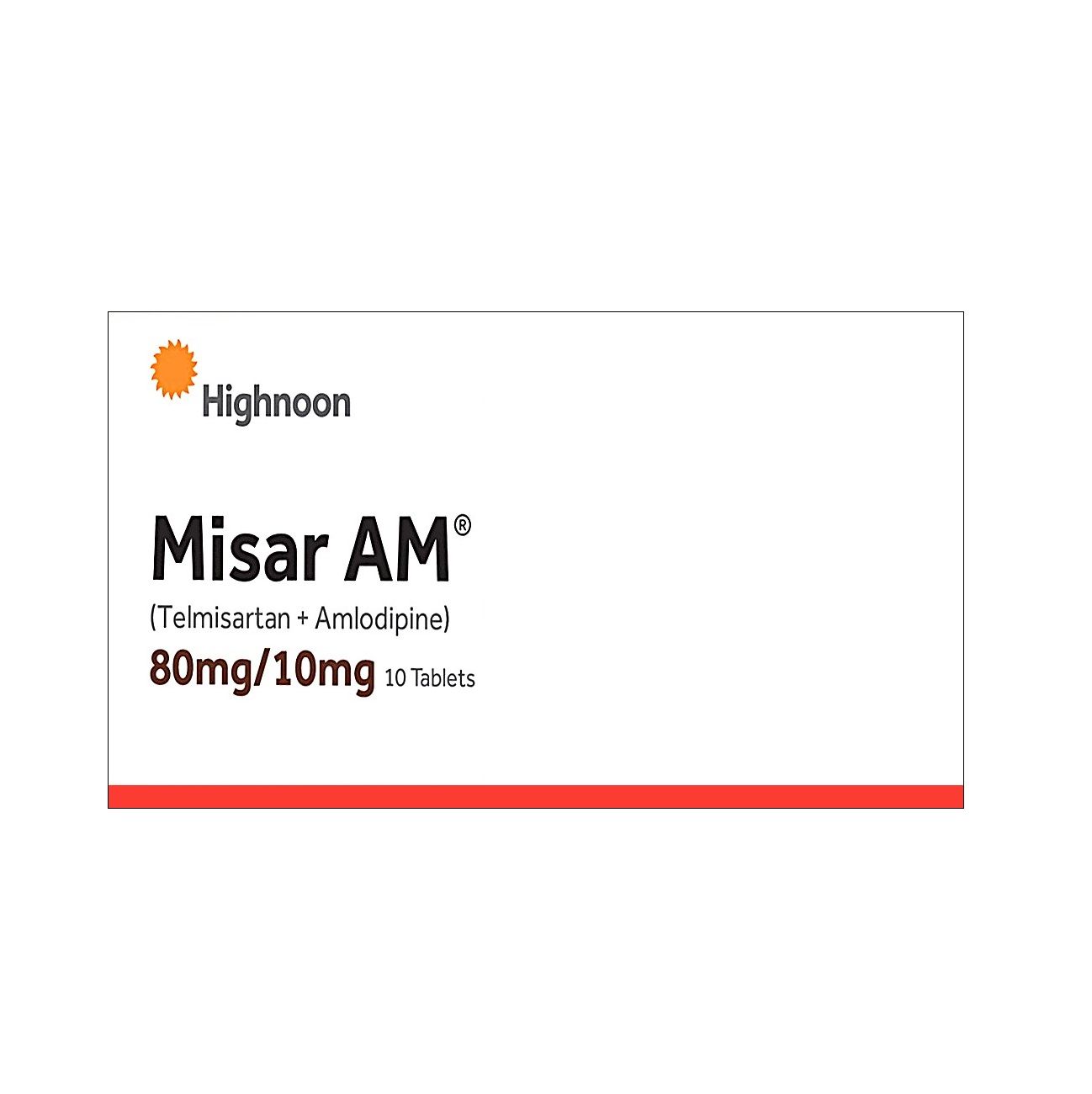 MISAR AM 80/10MG TABLET