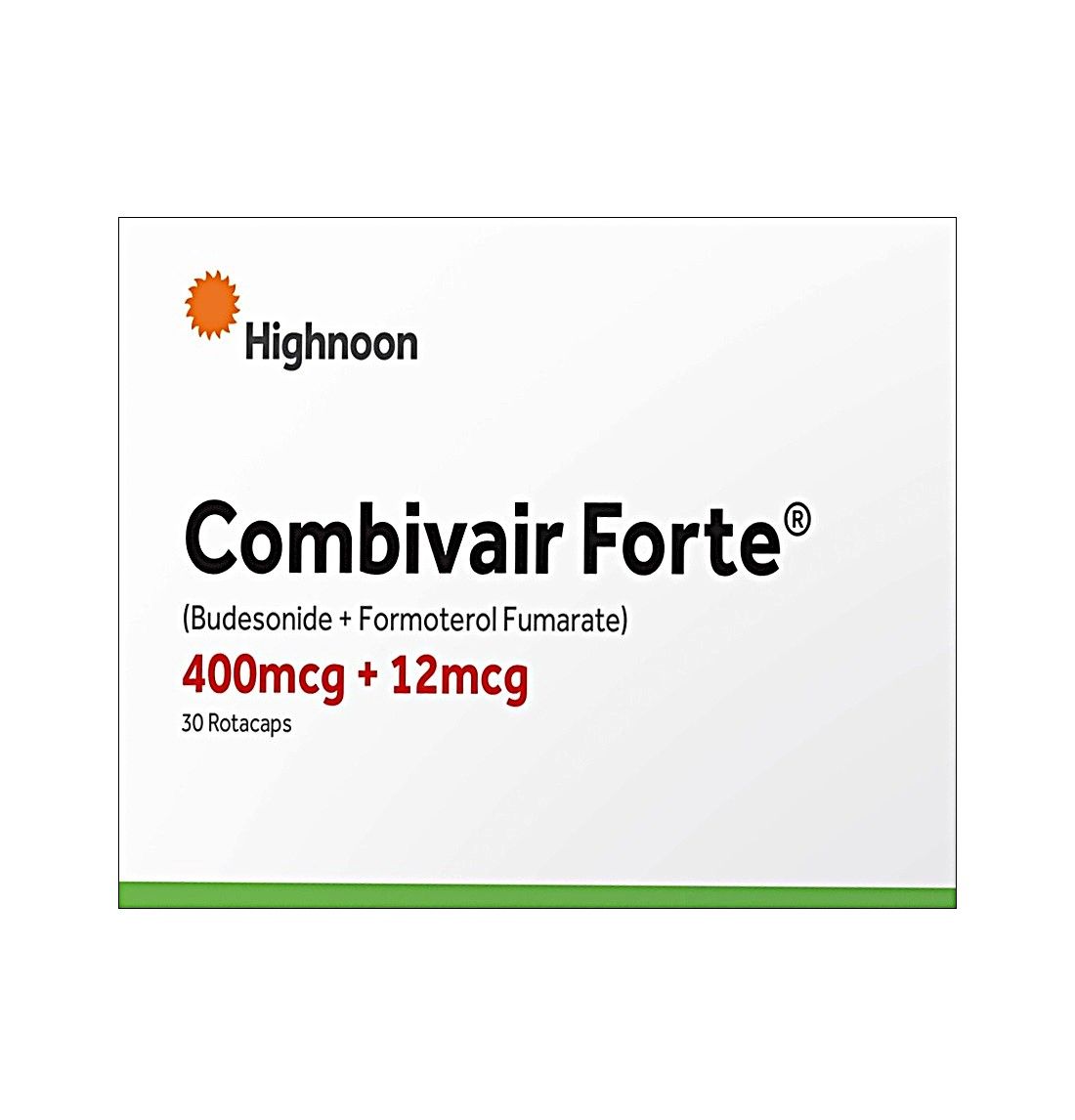 COMBIVAIR FORTE ROTACAP 400/12 MCG