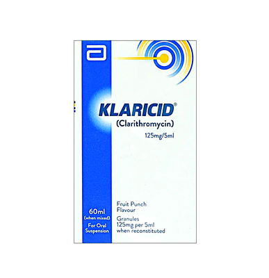 KLARICID 125 MG 60ML SYRUP
