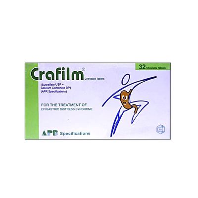 CRAFILM CHEWABLE 250 MG TABLET