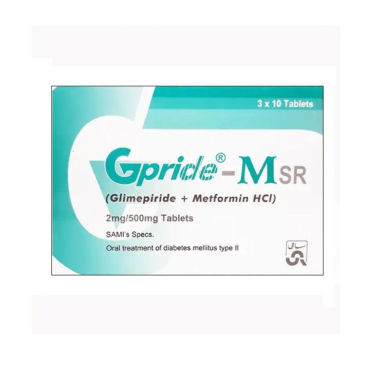 GPRIDE  M SR 2MG/ 500MG TABLET