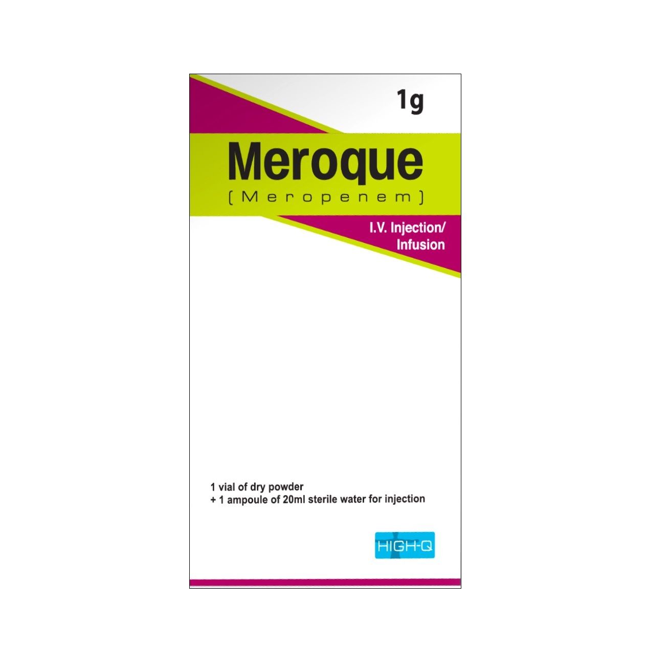 MEROQUE I.V 1 GRAM INJECTION