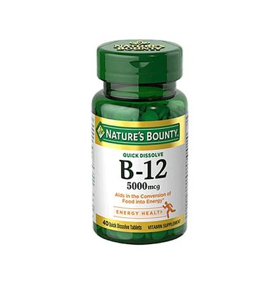 B 12 5000 MCG TABLETS