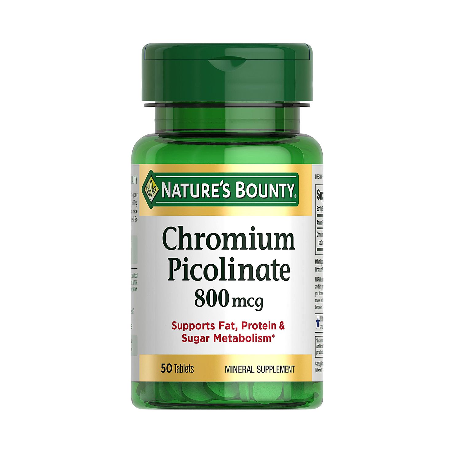 CHROMIUM PICOLINATE 800 MCG TABLETS