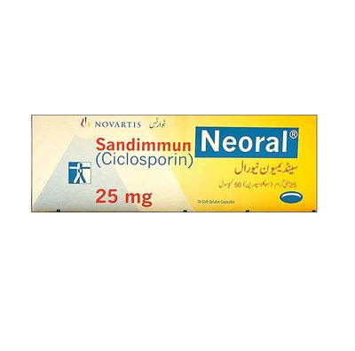 SANDIMMUN NEORAL 25 MG CAPSULE
