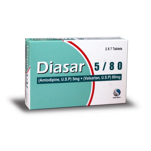 DIASAR 5/80 MG TABLET