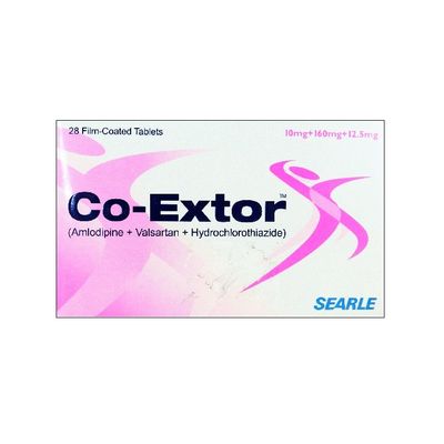 CO EXTOR 10MG+160MG+12.5MG