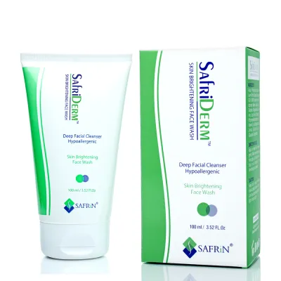 SAFRIDERM SKIN BRIGHTENING FACE WASH 100ML