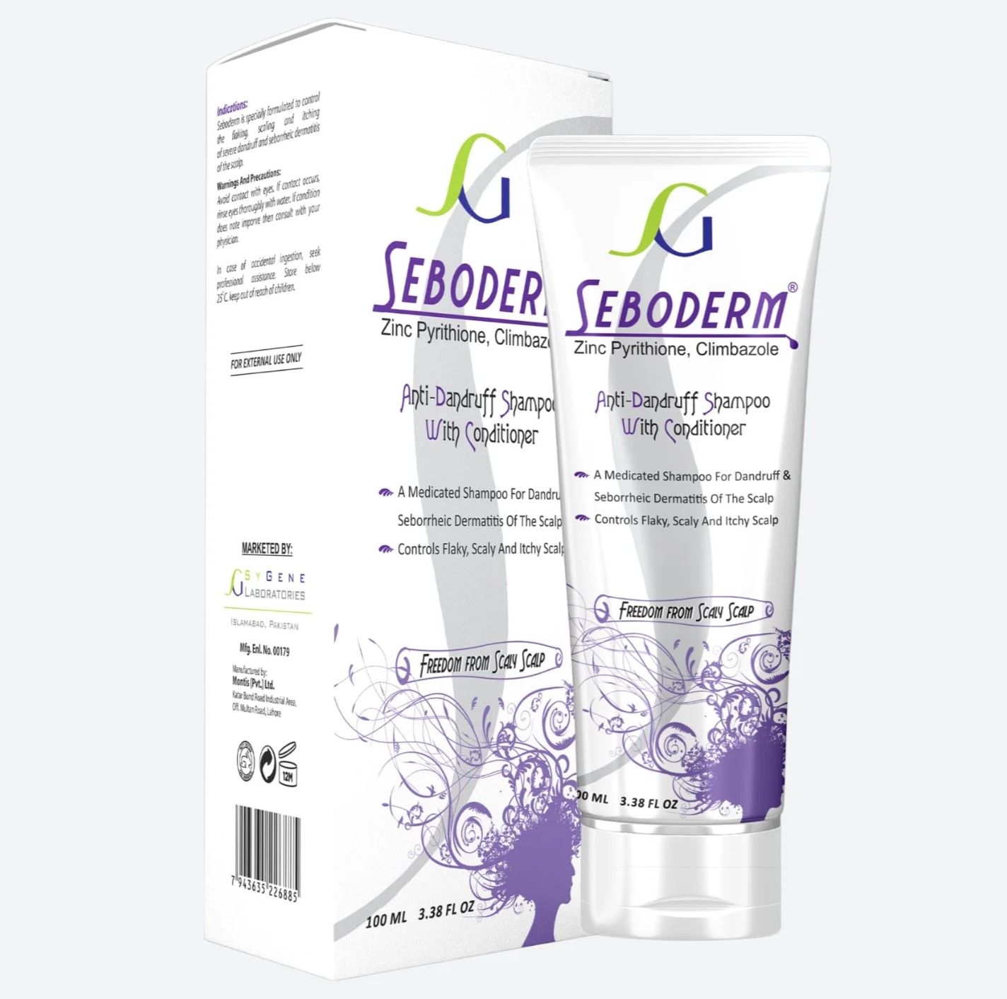 SEBODERM ANTI DANDRUFF SHAMPOO 100ML