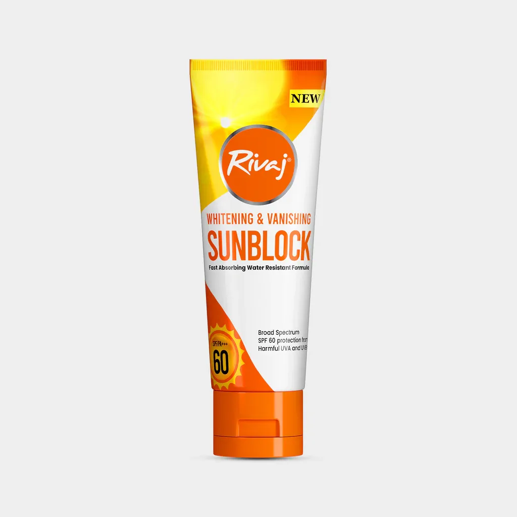 RIVAJ SUNBLOCK WHITENING &amp; VANISHING SPF6/PA+++ 150 ML