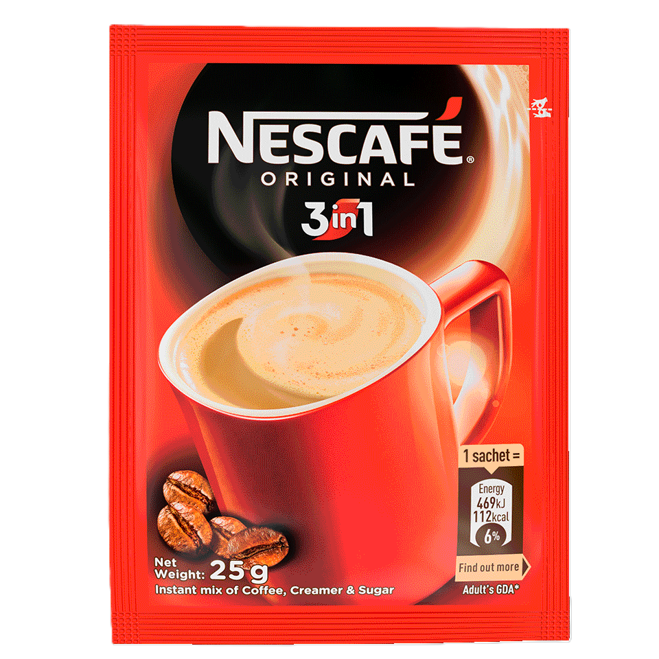 NESCAFE 3 IN 1 SACHET 25 GRAMS