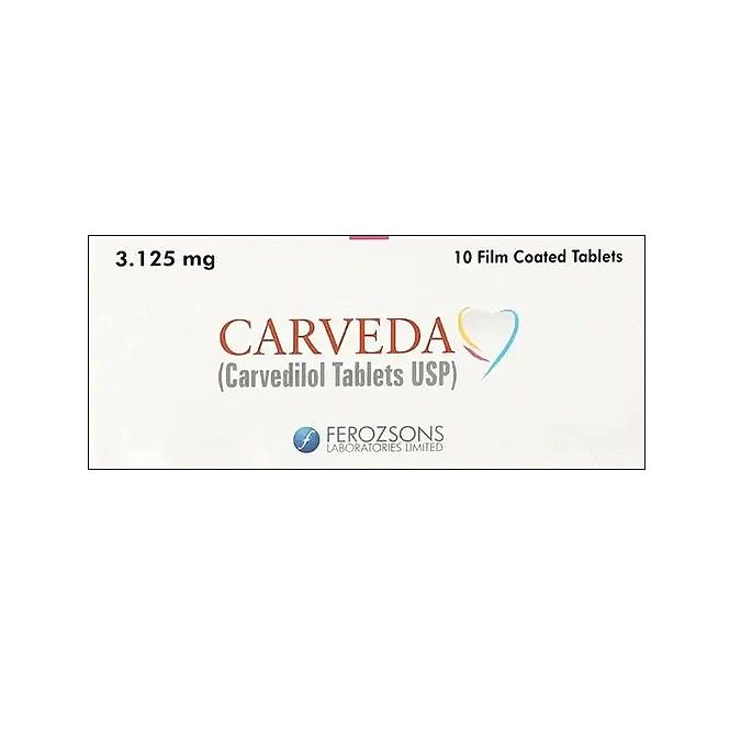 CARVEDA 3.125MG TABLET