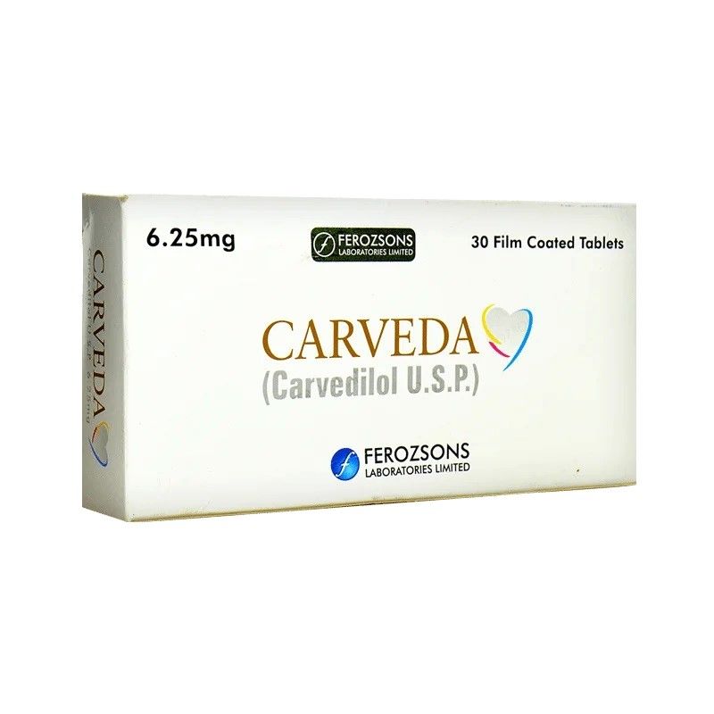 CARVEDA 6.25 MG TABLET