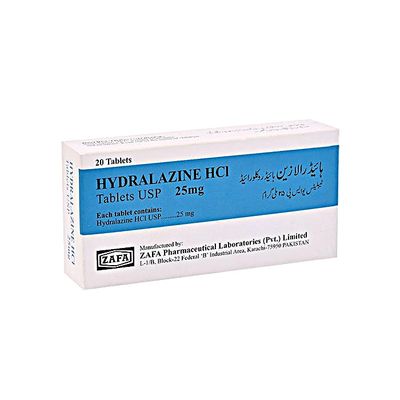 HYDRALAZINE 25 MG TABLET