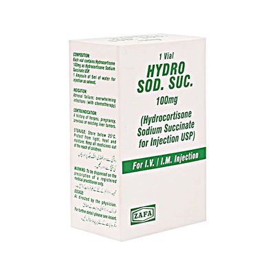 HYDRO SOD SUC 100 MG INJETION