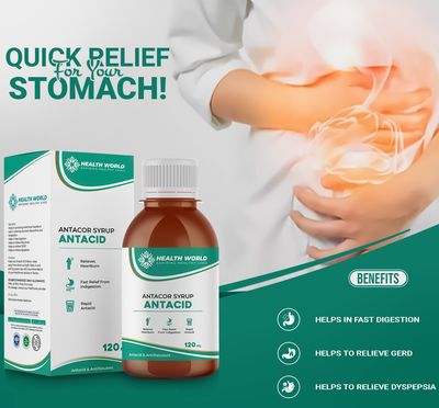 ANTACOR ANTACID 120ML SYRUP