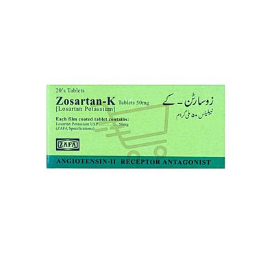 ZOSARTAN K 50 MG TABLET
