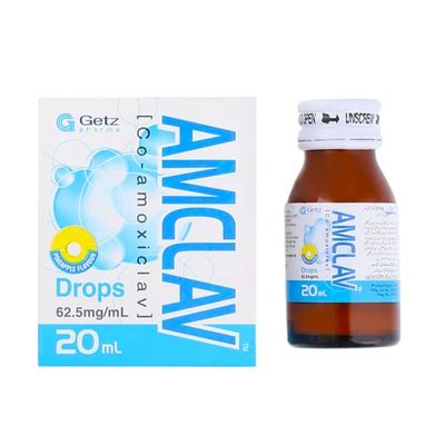 AMCLAV DROPS 62.5MG/ML 20ML