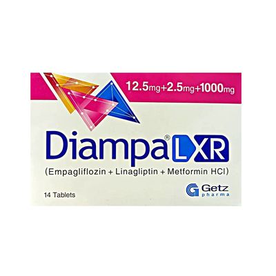 DIAMPA LXR 12.5+2.5+1000MG TABLET