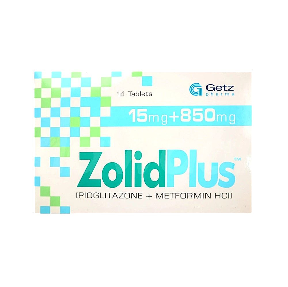 ZOLID PLUS 15/850 MG TABLET