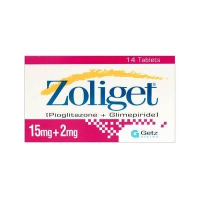 ZOLIGET 15/2 MG TABLET