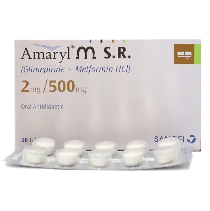 AMARYL M TABLET SR 2/500 MG