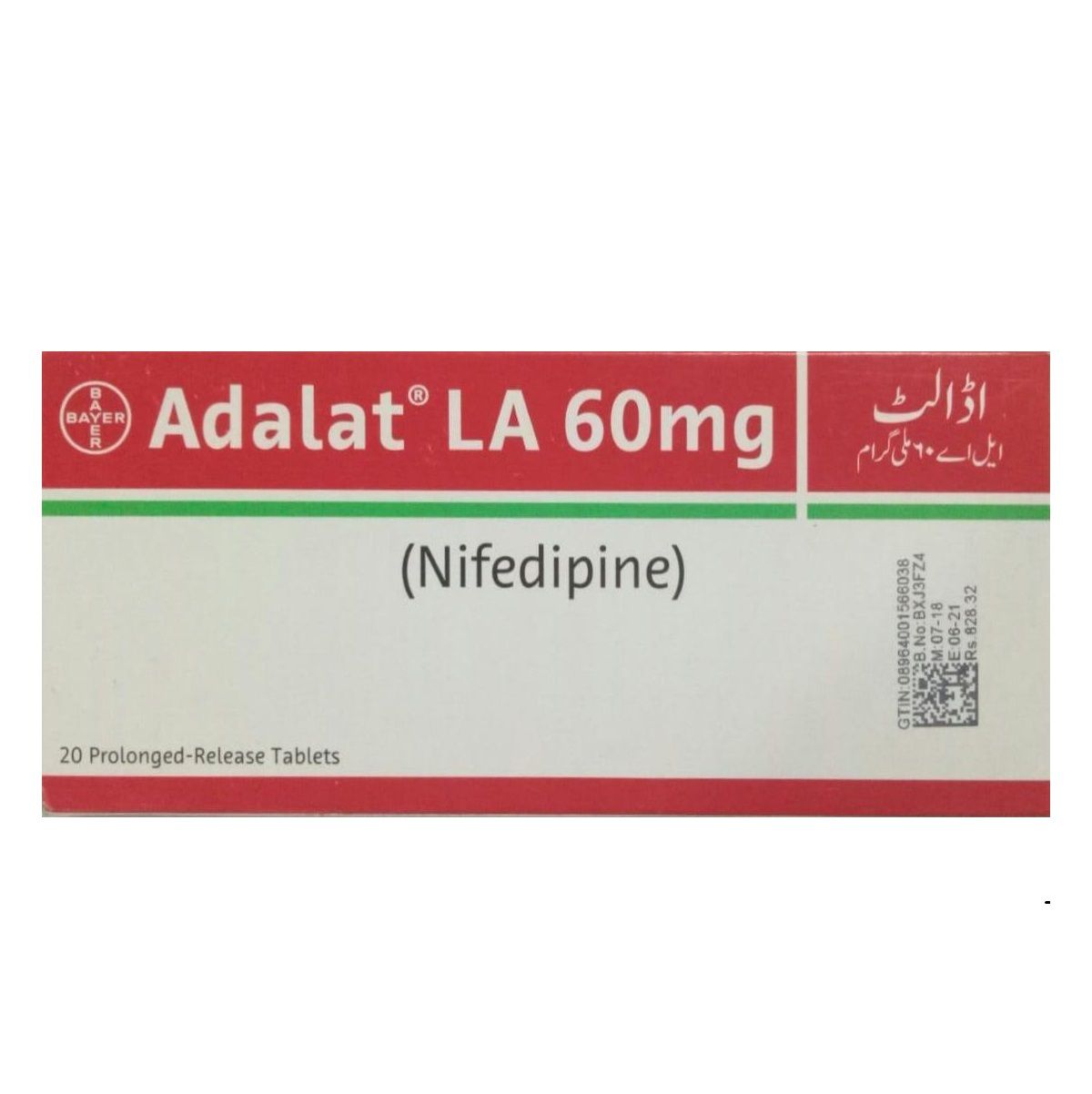 ADALAT LA 60 MG TABLET