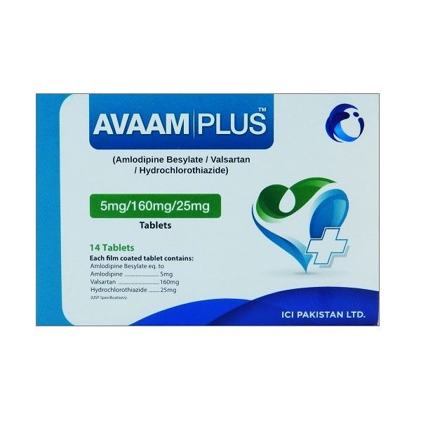 AVAAM PLUS 5/160/25MG TABLET